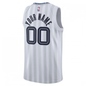 Dres Memphis Grizzlies Prilagođeni Nike 2025-26 City Edition Sivo Swingman